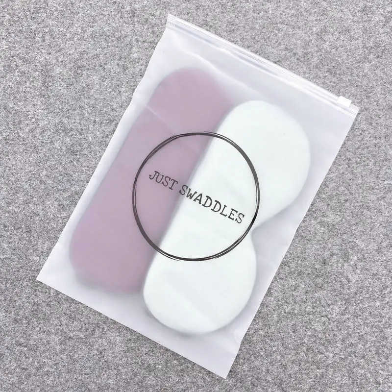 Eco Friendly Clear Zipper Clothes Storage Packaging Bags Frosted Plastic Ziplock Bag Pe Zip Lock Packaging Bag With Your Logo