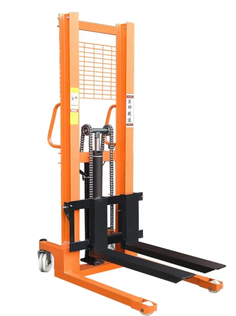 electric forklift lithium ion battery self loading portable forklift electric stacker for construction
