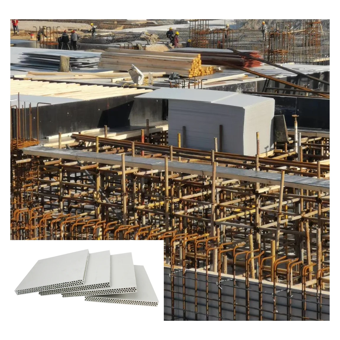 Reliable producer 1220x2440*12mm build plastic formwork concrete column