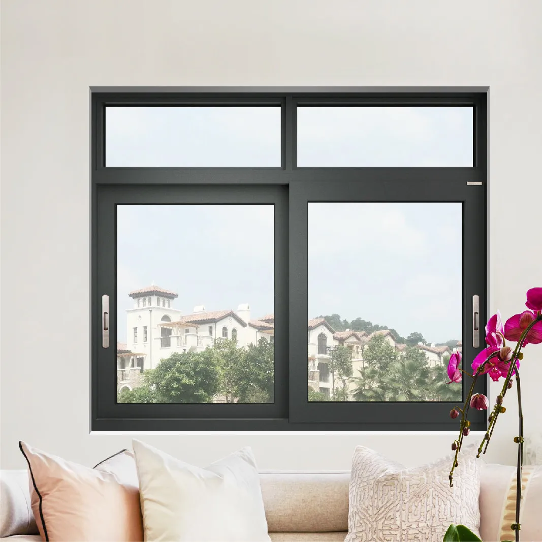 Factory price Aluminium glass sliding windows aluminum horizontal sliding windows