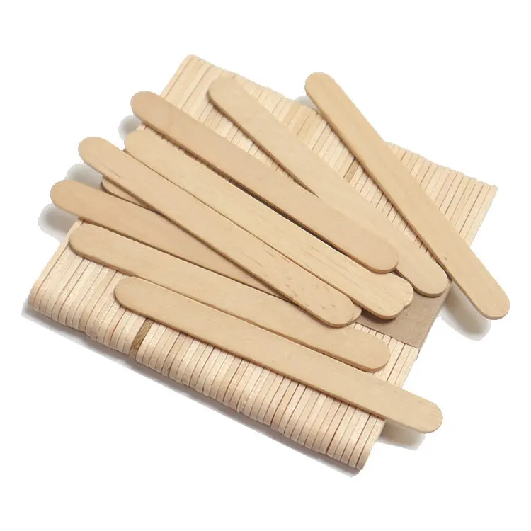 Eco-Friendly natural wood popsicle sticks printed ice cream sticks ice cream stick wood popsicle