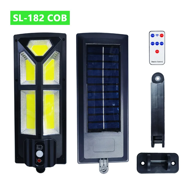 Outdoor Control Radar Induction Waterproof Ip65 300w 400w 500w Solar Led Street Lights Outdoor Lamp With Remote
