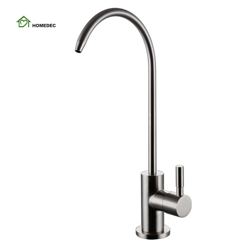 SUS304 Stainless Steel Flexible Rotatable Lead Free Kitchen Direct Drinking Faucet