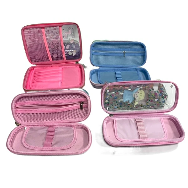 Children 3d Pen Case Stationery Student Pencil Case Transparent Popular PVC Plastic Opp Bag Hard Case School Plastic Envase
