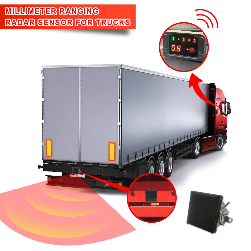 CISBO waterproof truck parking sensor kit blind spot detection system for heavy duty truck mining truck