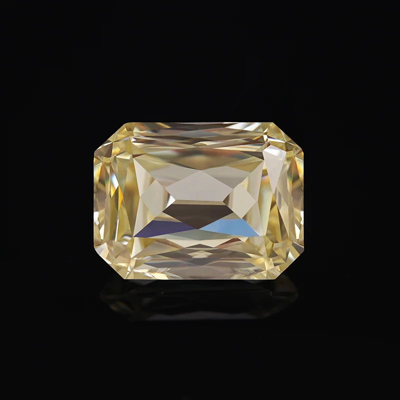 SICGEM Fancy Canary Yellow Princess Cut Round Marquise Oblong Shape Loose Synthetic Moissanites