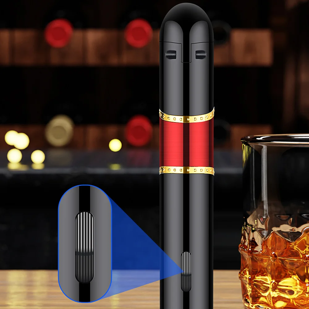 DEBANG 3 in 1 Butane Lighter with Cigar Punch, Cigar Draw Enhancer, Triple windproof flame for Candles and Cigars