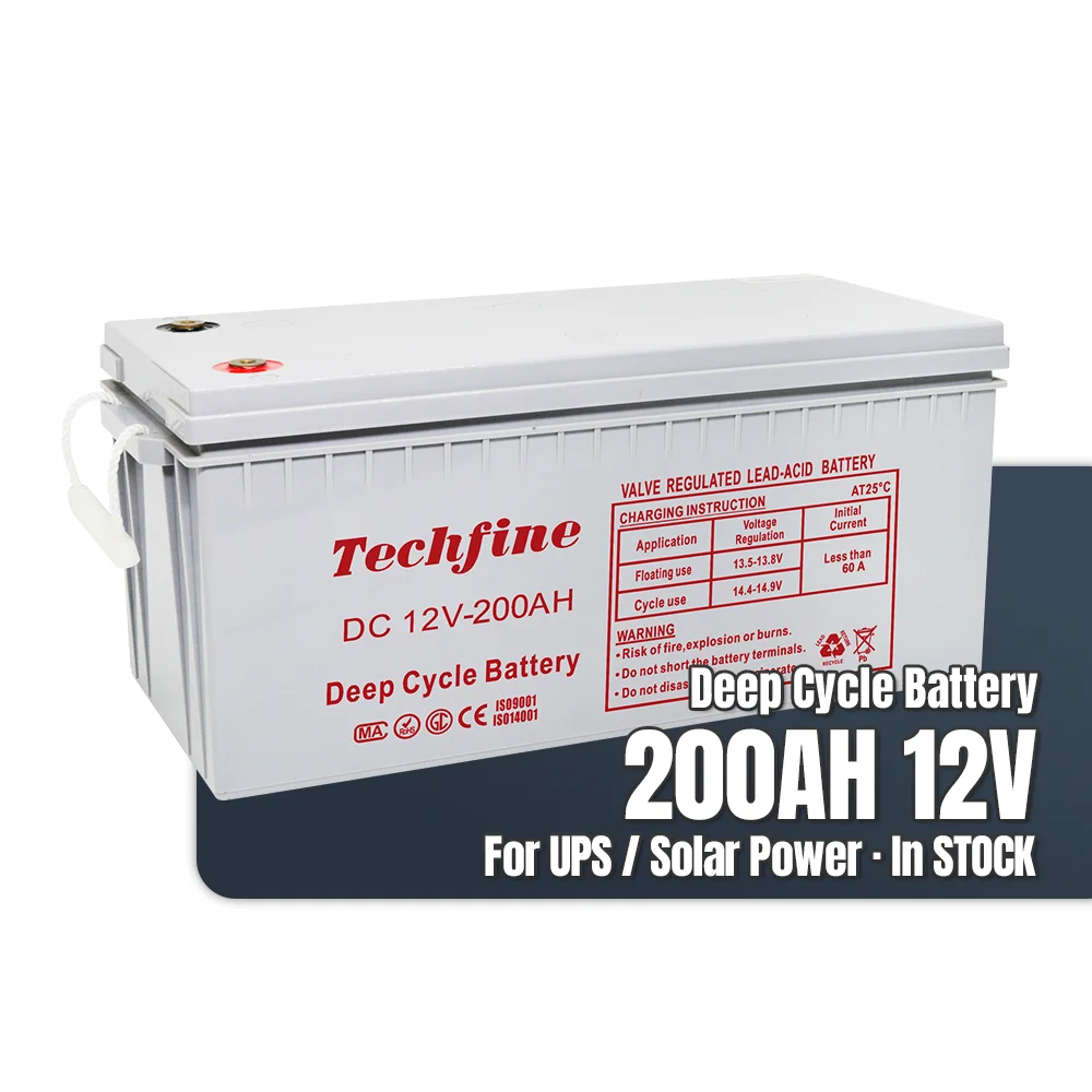 Заводская прямая аккумуляторная батарея глубокого цикла 200 ач 12 В солнечная система хранения длинный аккумулятор