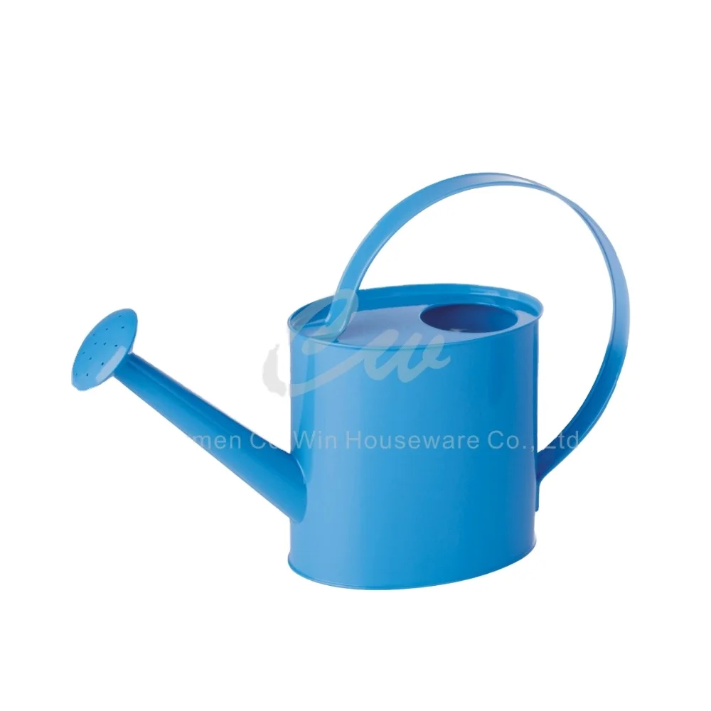 Outdoor Square Garden Park Backyard Courtyard Planting Metal Oval Watering Can