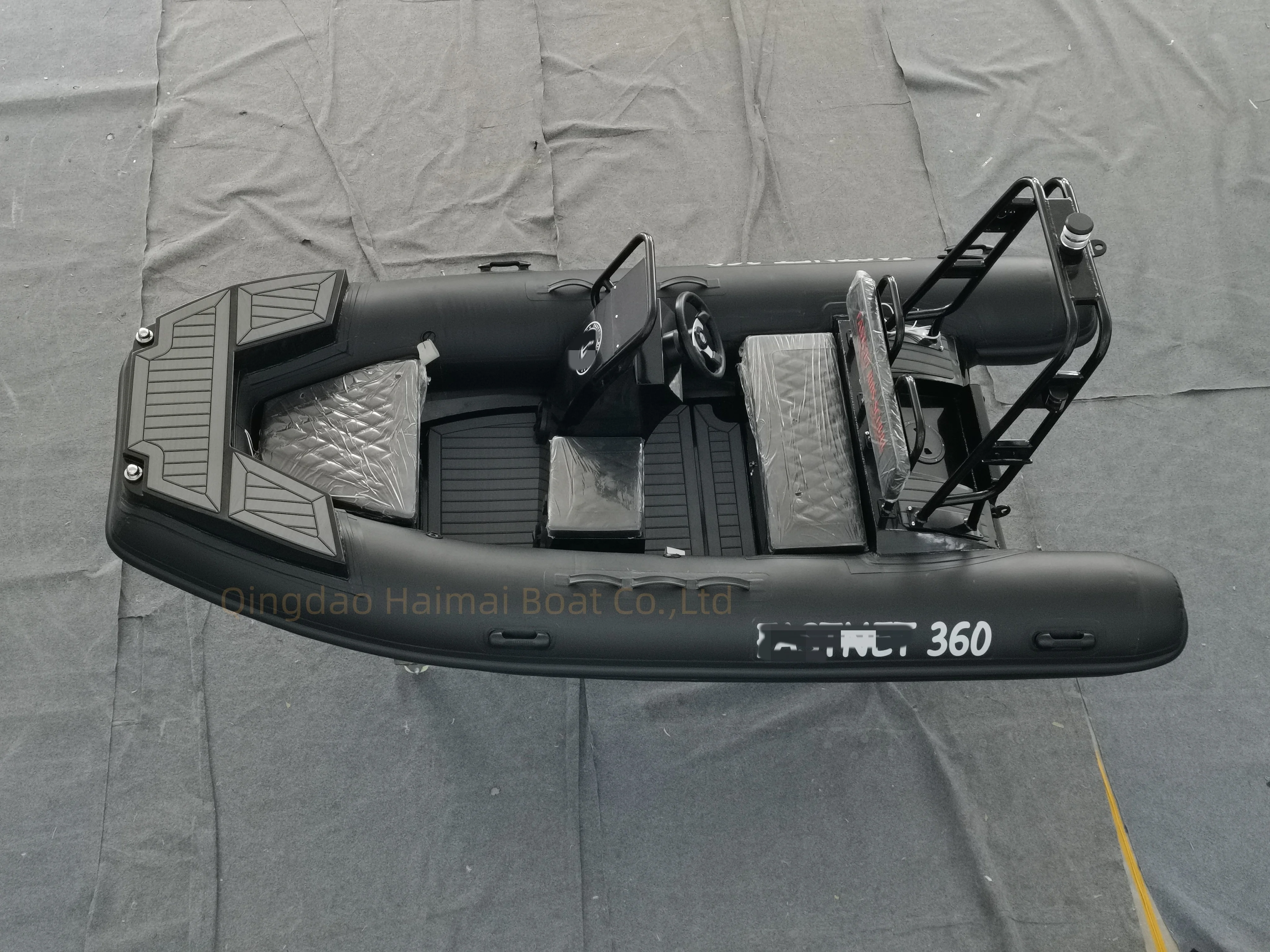 RIB360 алюминиевая глубокая V-образная рыбацкая лодка с подвесной