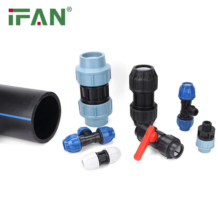 IFAN Factory Price 20mm 110mm Hdpe Agriculture Irrigation Pvc Pipe Fittings PE Clamp Saddle
