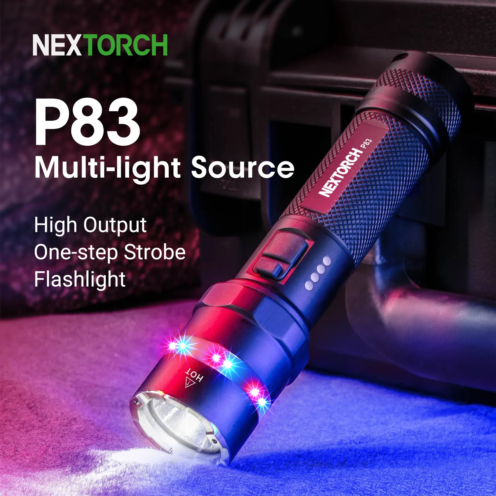 Nextorch тактический фонарик P83 linterna stick самооборона сменный фонарь нейтрализатор светодиодный