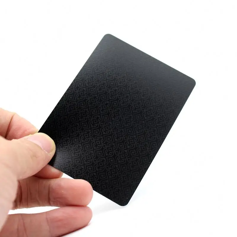 High Quality Plastic PVC Poker Waterproof Black Playing Cards Creative Gift Durable Poker M0001