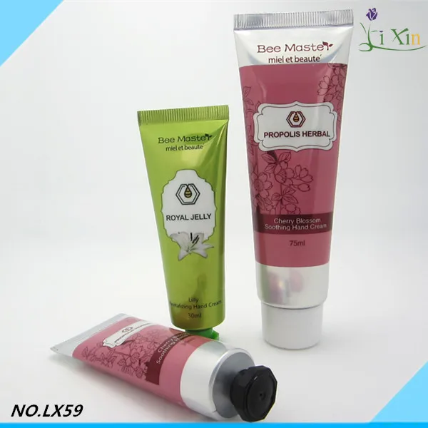 
octagon Screw on cap mini cosmetic toothpaste packaging small aluminum travel empty plastic toothpaste tube 