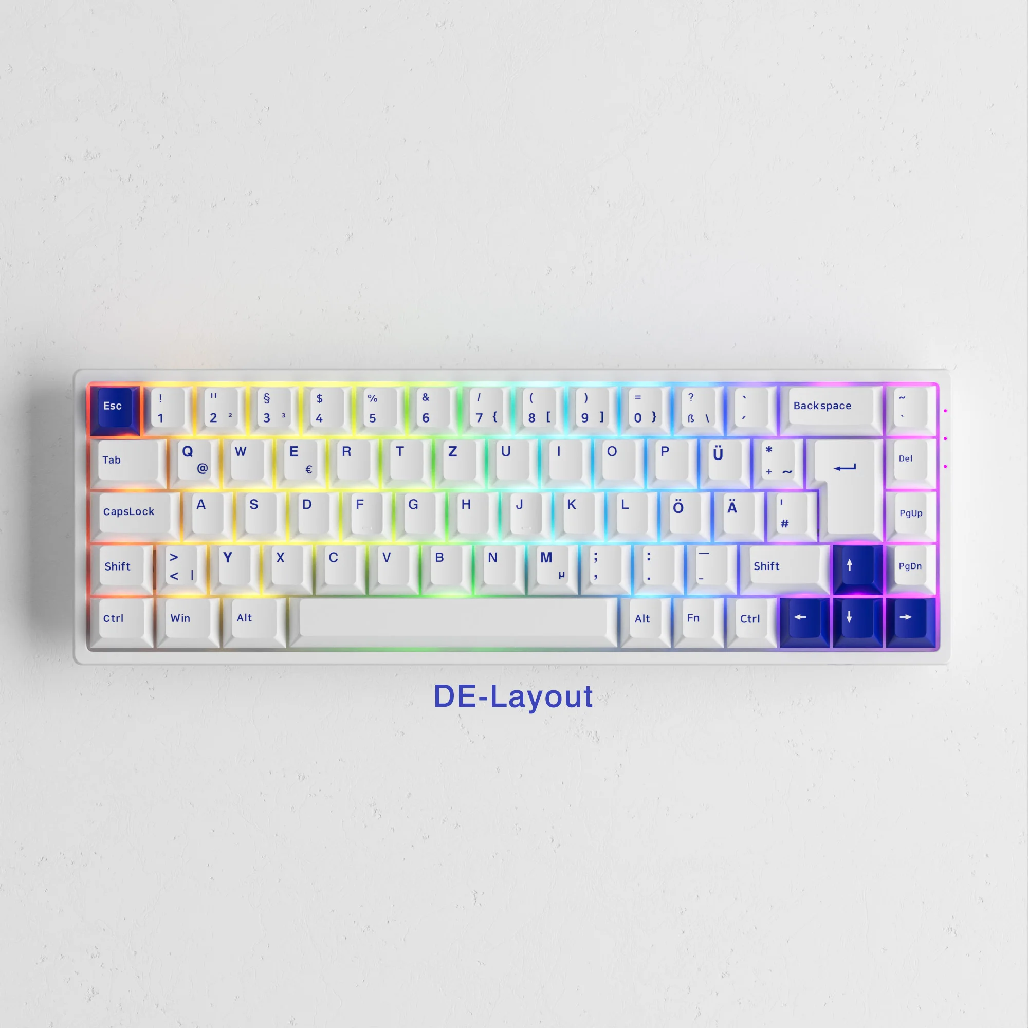New Arrivals Akko EU 3068B Plus Gaming Typing RGB wireless mini UK German ISO Layout Keyboard