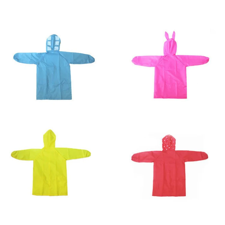 
RAINWEAR Waterproof Kids Raincoat for Children School Gift Reusable Custom Children Rain Coat Raincoat Custom Logo Printing 
