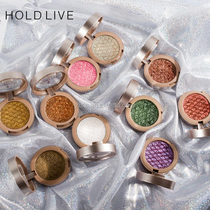 
HOLD LIVE Single Eyeshadow Palette Matte Gold Green Purple Pigment Glitter vegan Light Eye Shadow Pallet Korean Makeup 