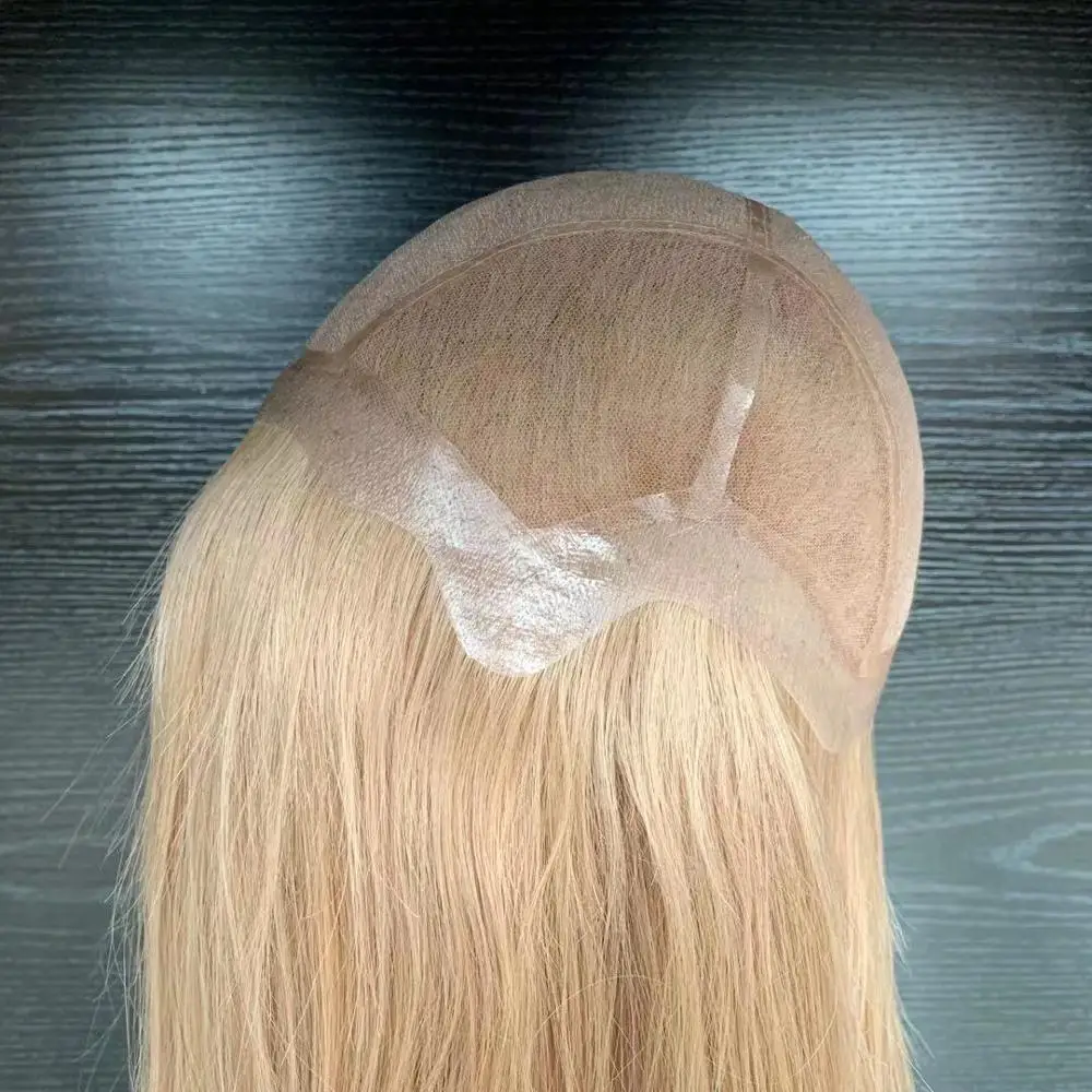 Customized Super Quality Human Hair Russian Wigs Blonde Human Hair Full Lace Wig Special