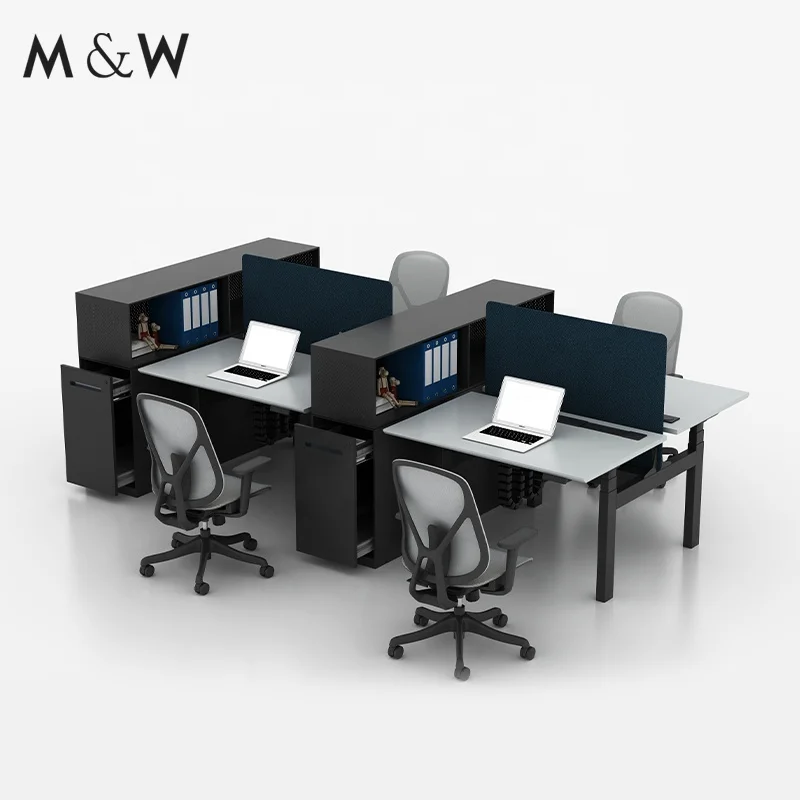 Современный стиль цвет настраиваемый большой исполнительный черный офисный стол