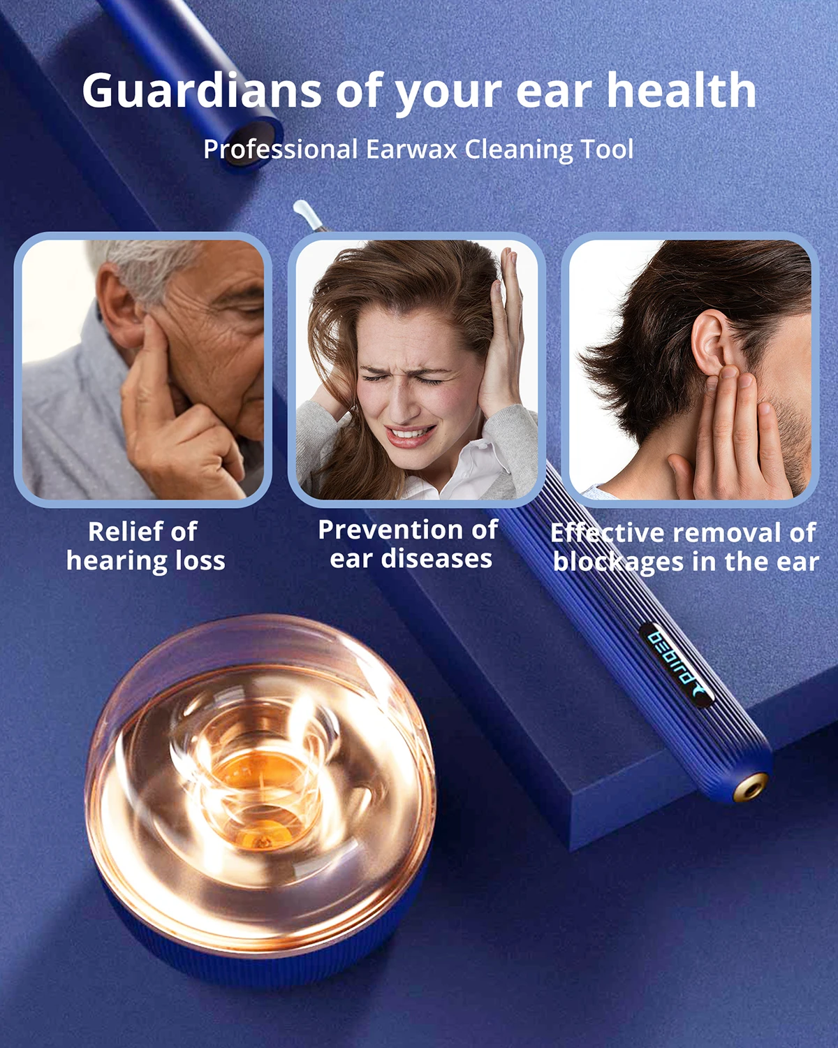 Bebird Otoscope Ear Inspection Camera Video 3 in 1 Ear Cleaner