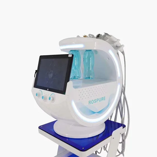 7 in 1 AI intelligent face visia skin analysis machine pubble deep cleaning ultrasonic sonic facial skin scrubber beauty