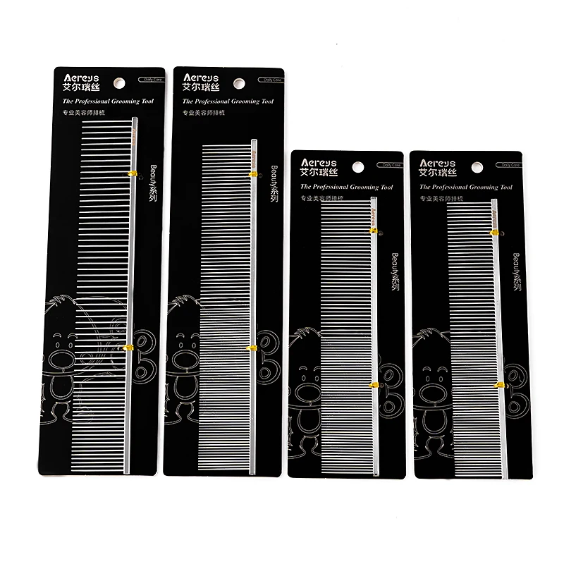 Manufacturer Copper hair removal brush stainless steel pet lice comb pet dog cleaning needle comb