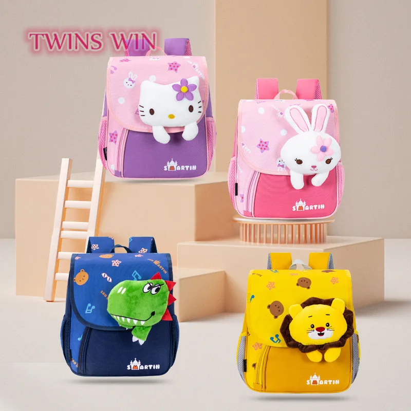 New bunny book bag kids Cartoon cute kindergarten backpack Lightweight luminous backpacks Sbag100