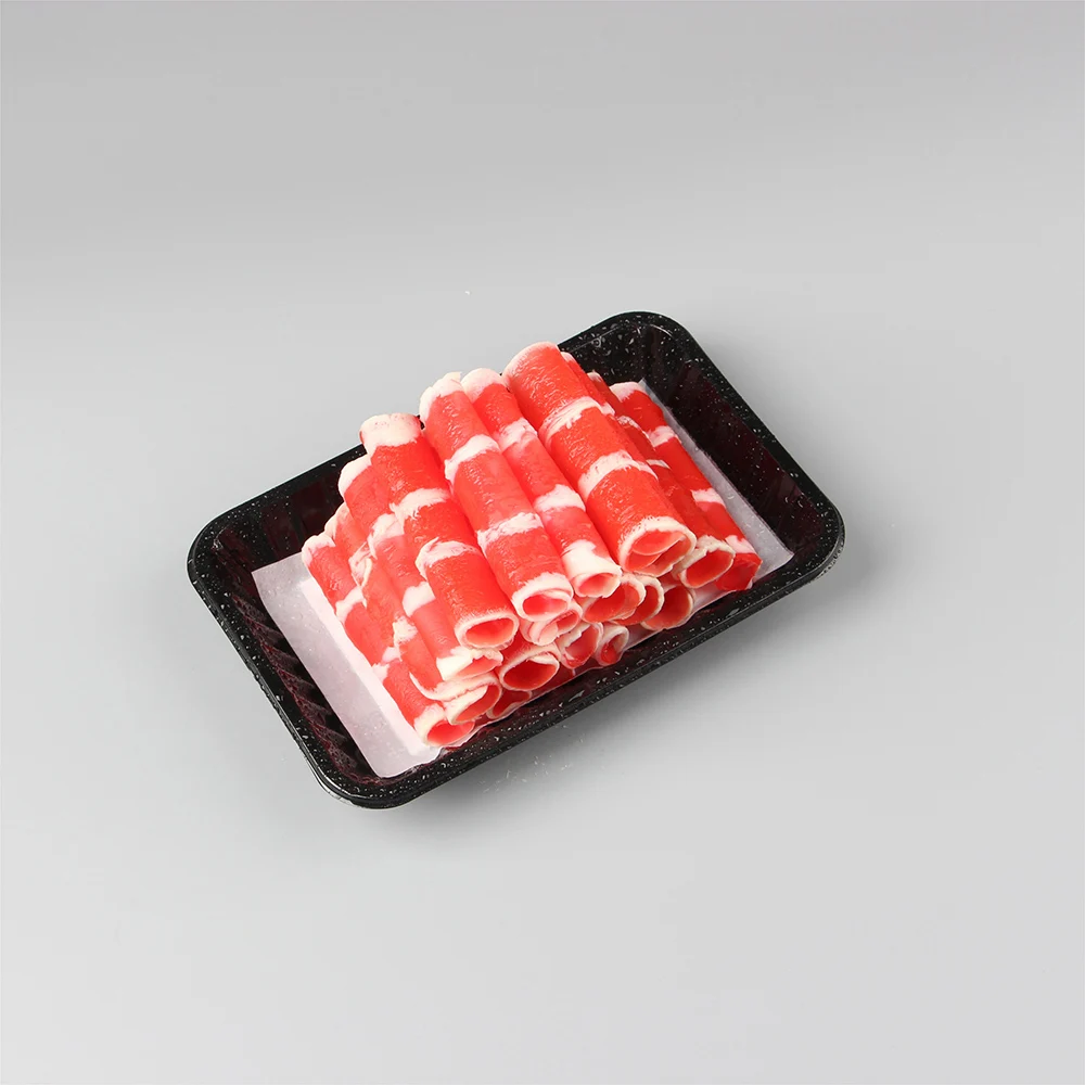 Blister plastic disposable biodegradable for fresh meat fruit frozen pla pet pp food packing tray