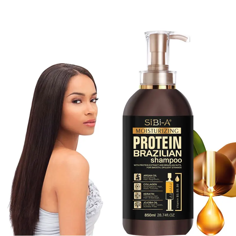 Wholesale Organic Natural Hair Care Hair Collagen Protein Shampooing Wheat Protein Hair Shampoo