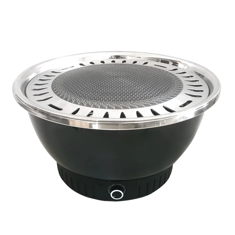 Hot Sale Steel Cast Iron Portable Indoor Outdoor Table Tabletop Charcoal Lotus Mini Grill Smokeless Barbecue Korean Bbq Grill