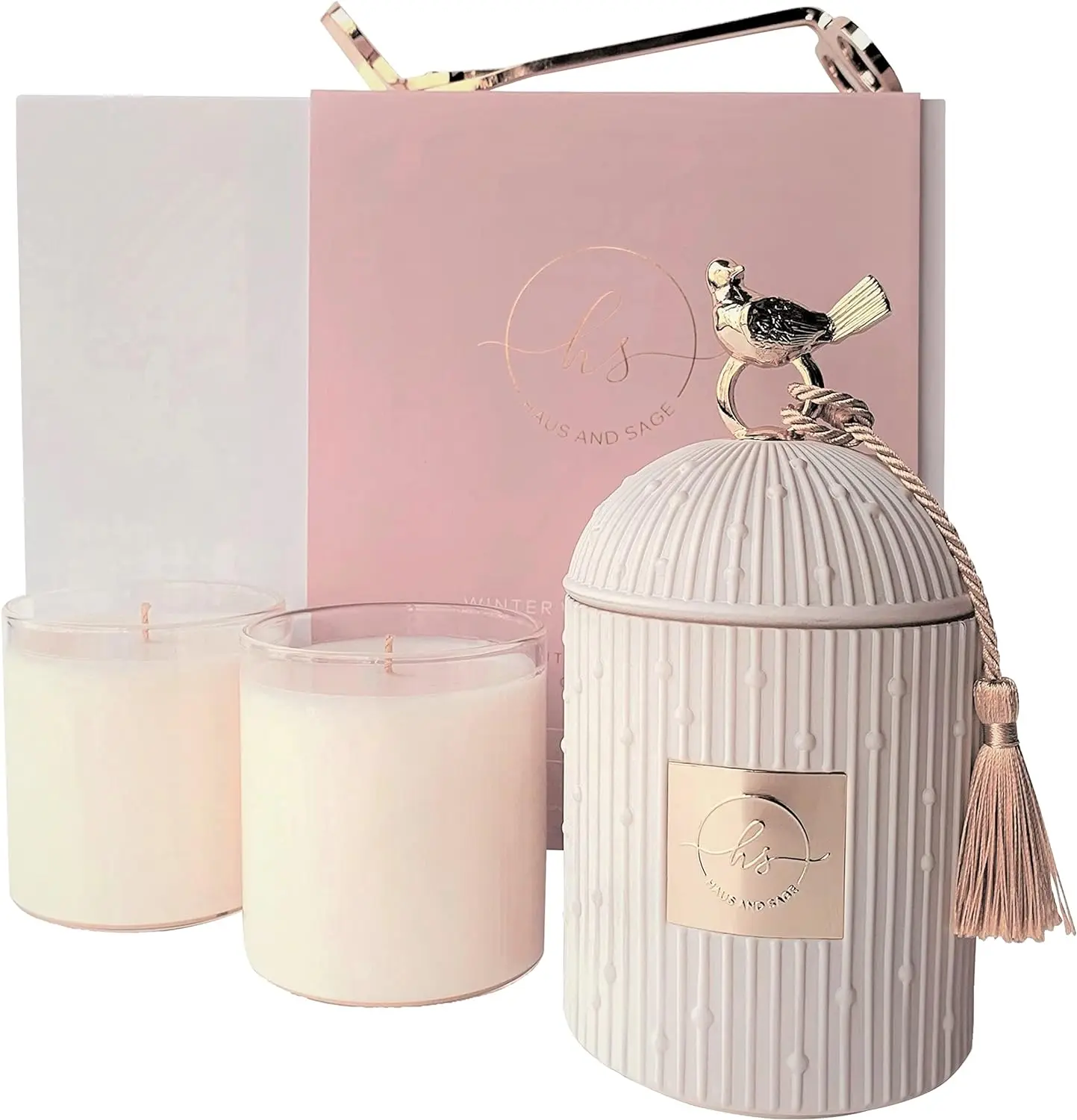 C&H 2024 best candle gift set with customizing scent fragrance aroma perfume ceramic candle