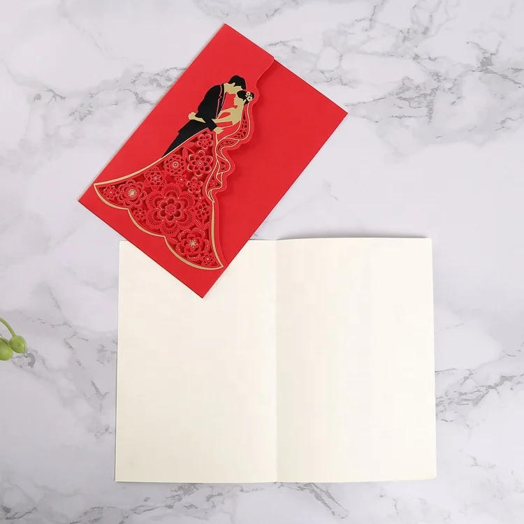 
Nepali marriage invitation card korean / myanmar / chinese customised wedding invitation card 