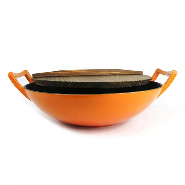 Manufacturers Wholesale Double Handle Enamel Cast Iron Pot
