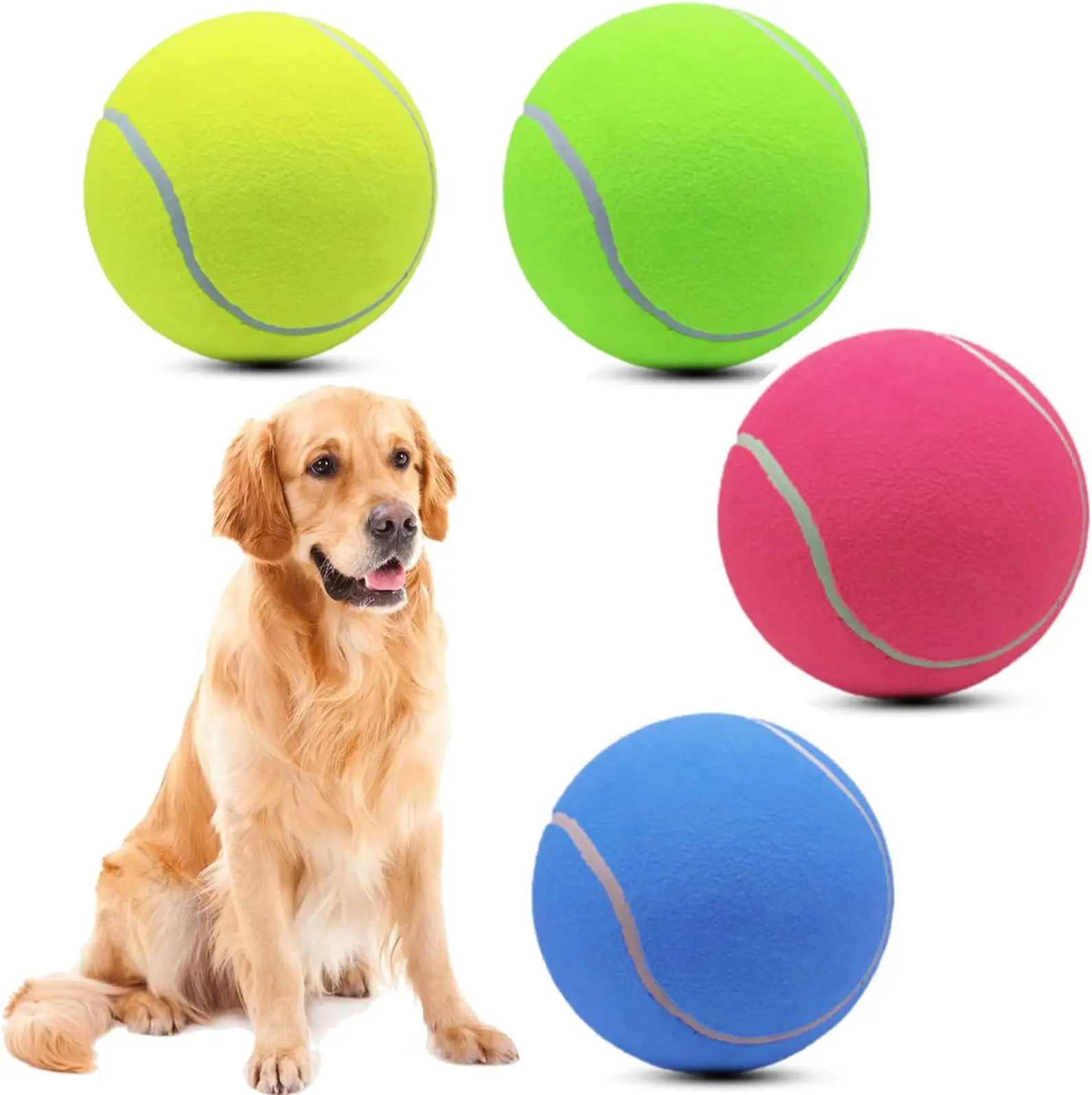 Cheap Full Sizes Inflatable Felt Different Color big beach tennis ball for training