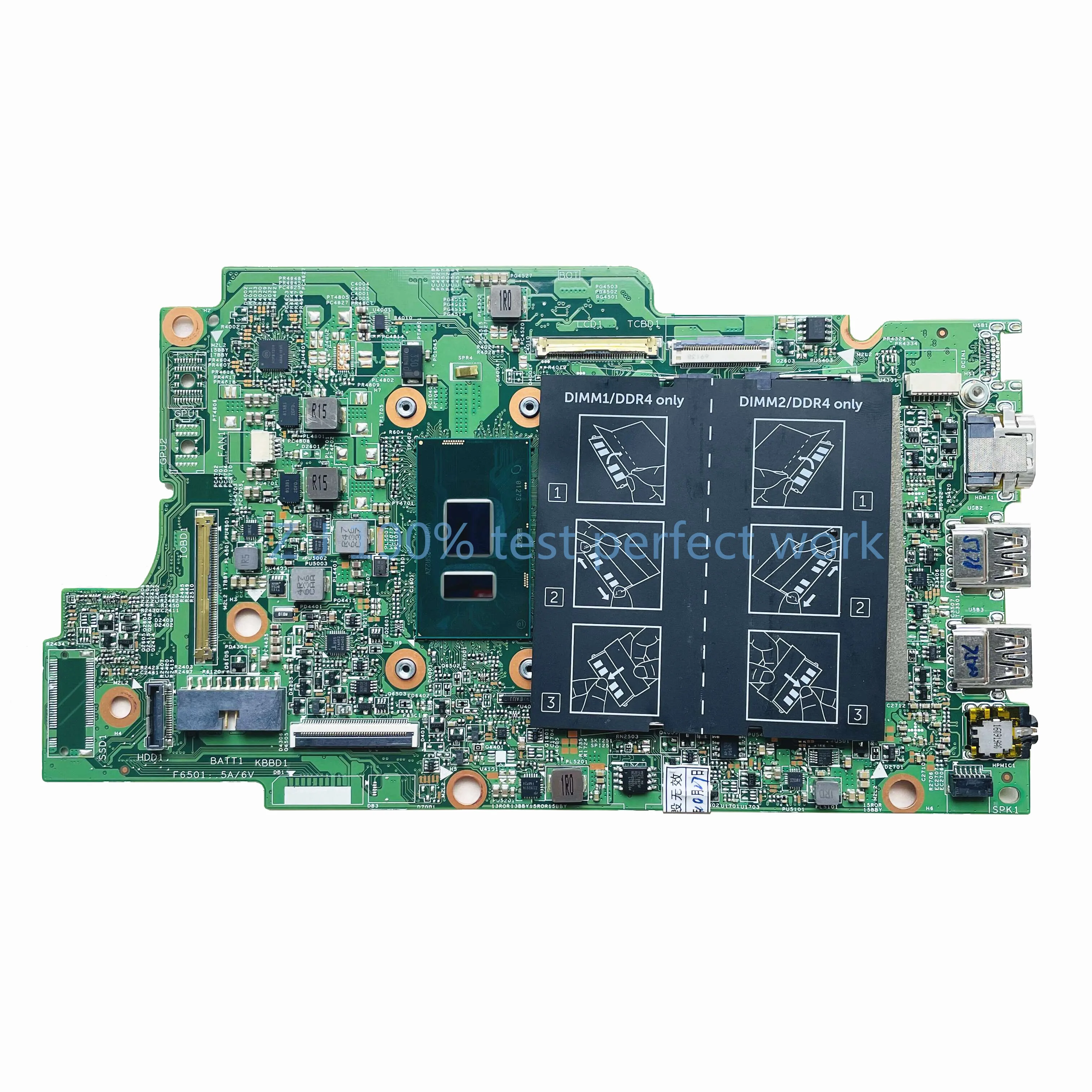 Для Dell Inspiron 13 5378 5578 Материнская плата ноутбука CN-0P380W 0P380W P380W с SR2ZV i7-7500U процессор DDR4 мб 100% тестирование Быстрая