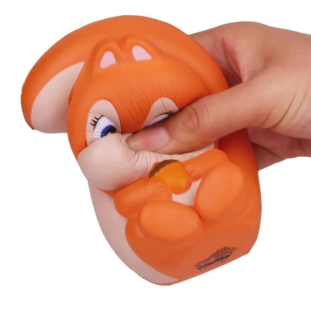 Soft Slow Rising PU Stress Jumbo Squishy Squirrel Promotion Toys Customized Squishy PU Foam Squirrel