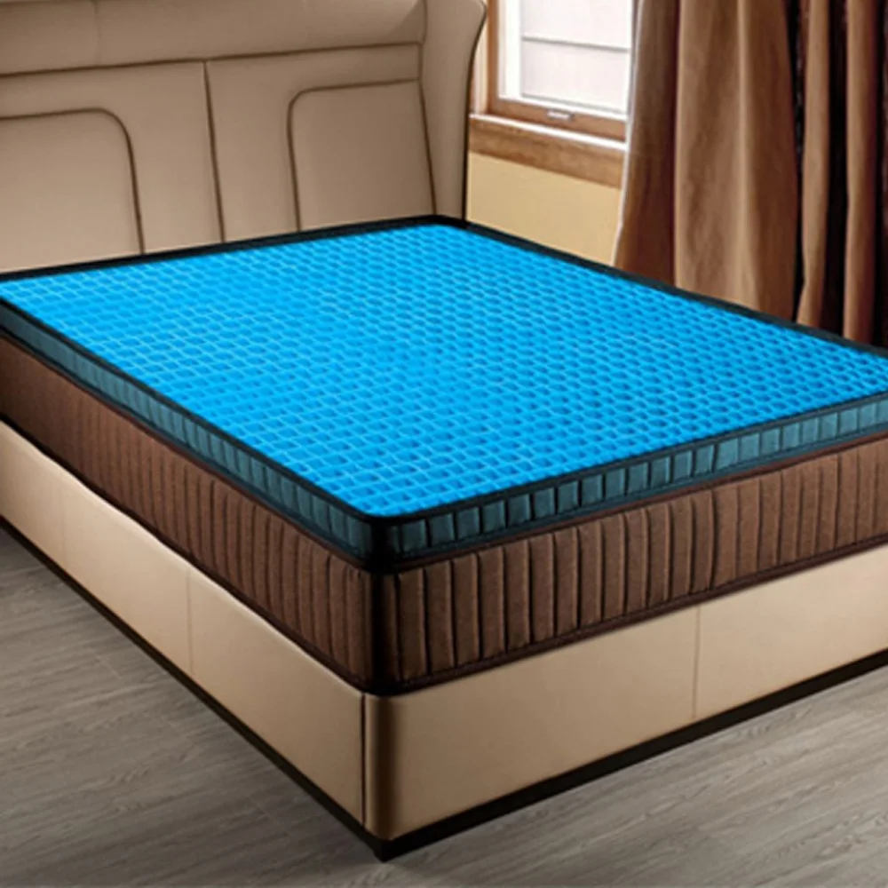 
materials king silicone matrix pad thermoplastic elastomer material tpe gel bed topper 2021 cooling mattress 