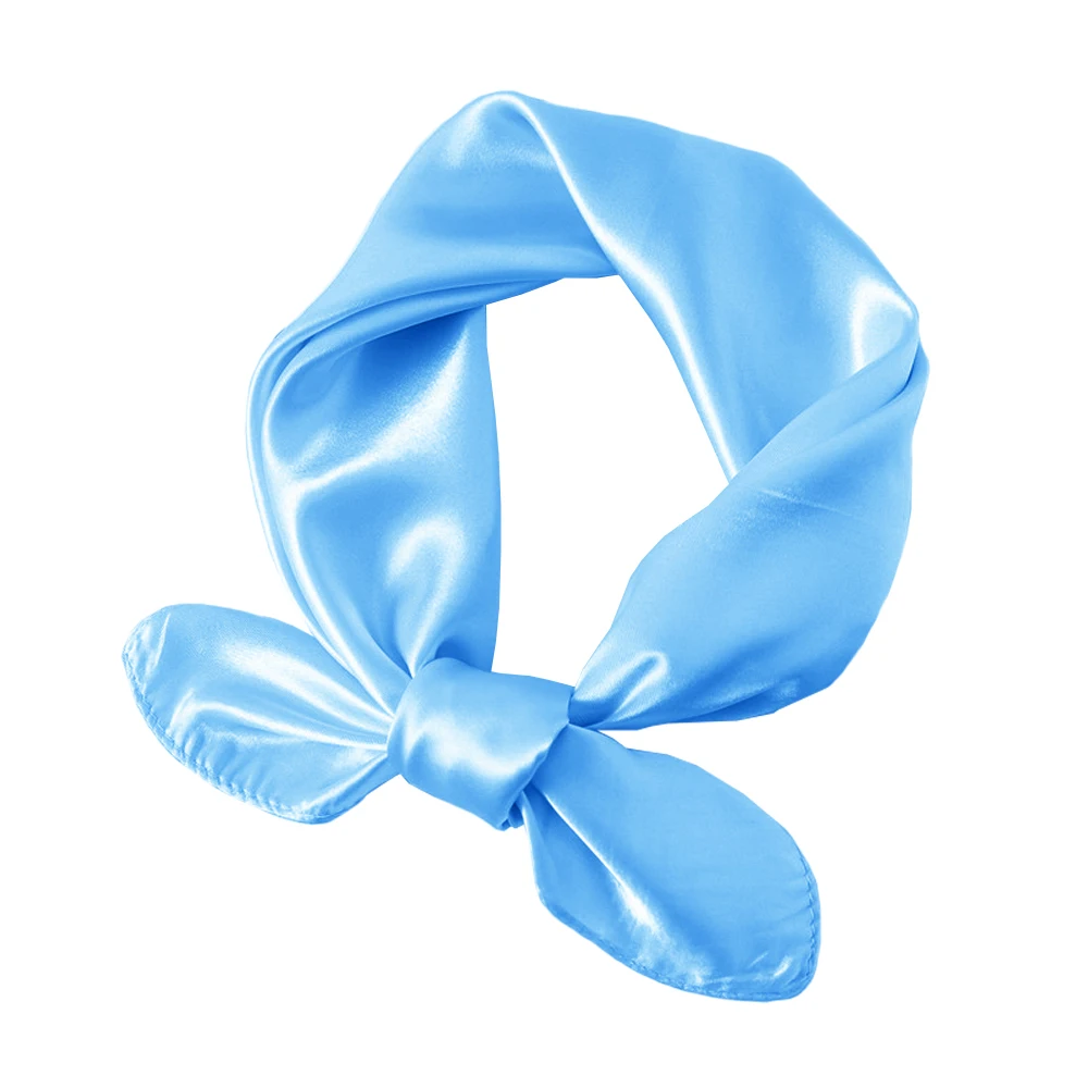 Wholesale Ladies Silk Scarf Square Shape DIY Sublimation Blank Satin Summer Women Neck Scarves