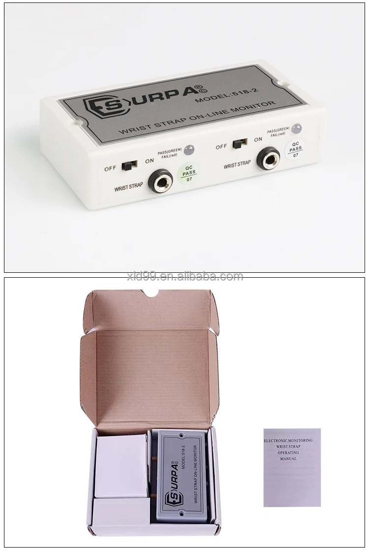 Surpa 518-2 Antistatic Esd Surface Resistance Tester Wrist Strap Online Monitor