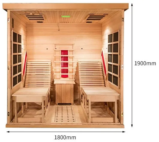 Home Relax Lay Down Chairs Infrared Sauna Far Infrared Recliner Sauna for 2 Person