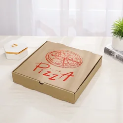 Wholesale 8 10 12 16 Inch Reusable Pizza Carton Custom Printed Corrugated Paper Packaging Cheap Pizza Box