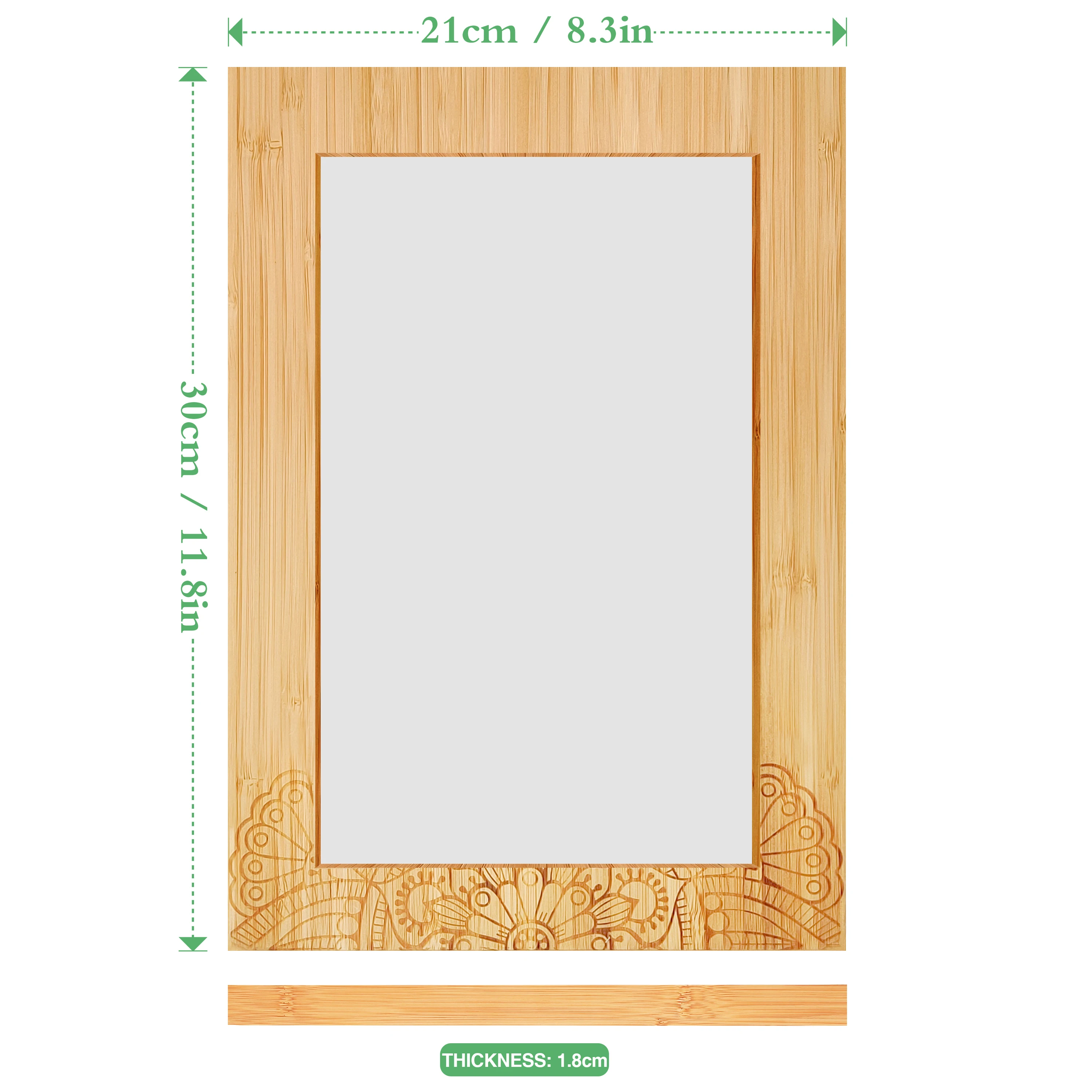 YCZM  Natural Eco-friendly High Quality Creative Bamboo Photo Frame