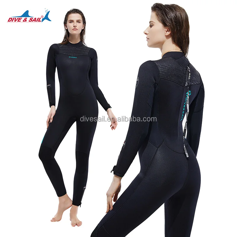 5MM Neoprene CR suit Swimming Scuba Diving Warm full body Velvet Lining Snorkeling Wetsuit with back zipper