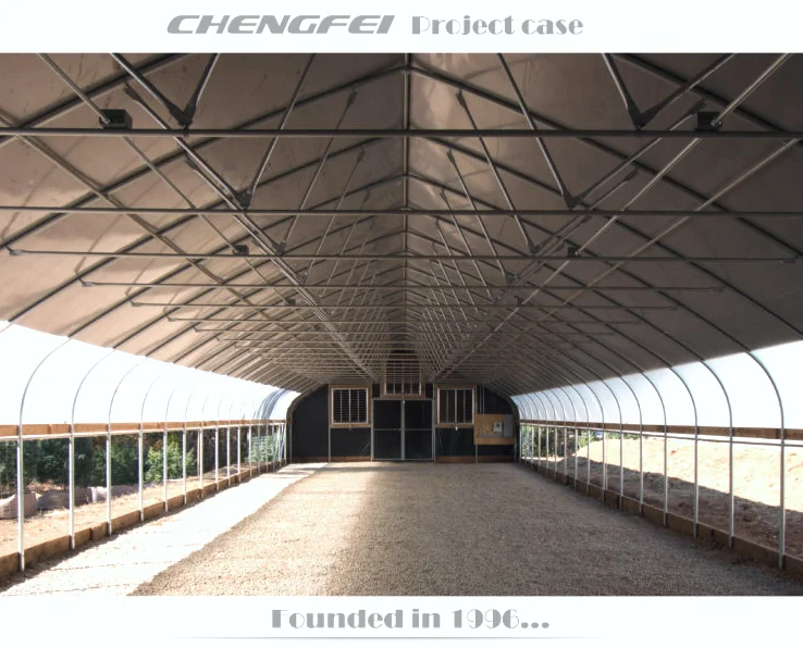 Fully automated light dep deprivation plastic film green houses agriculture commercial mushroom greenhouse tent for sale