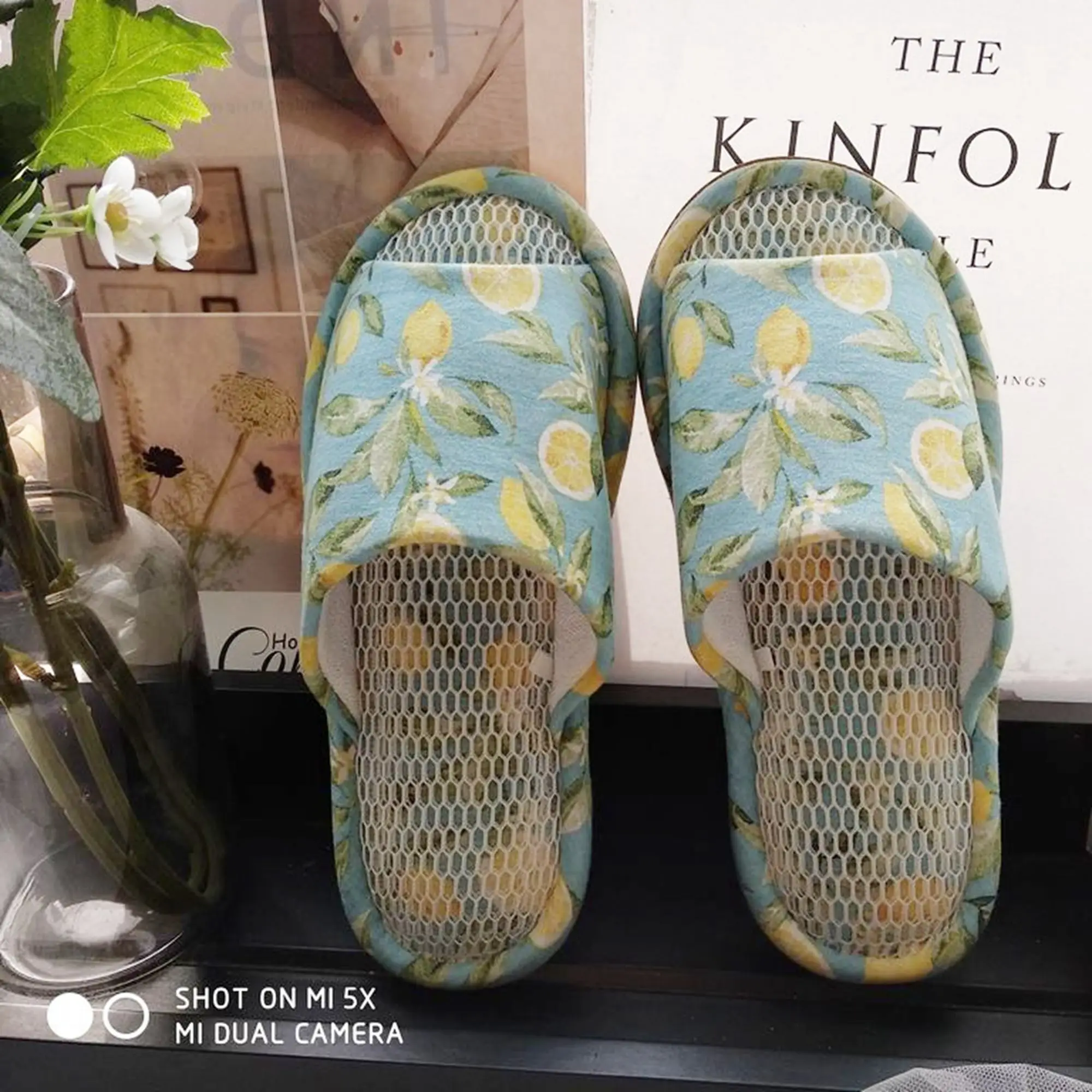 JSMANA Ladies Custom Logo Designer Soft Non-Slip Fall Winter House Print Cotton Shoes Women Home Silent Indoor Floor Slippers