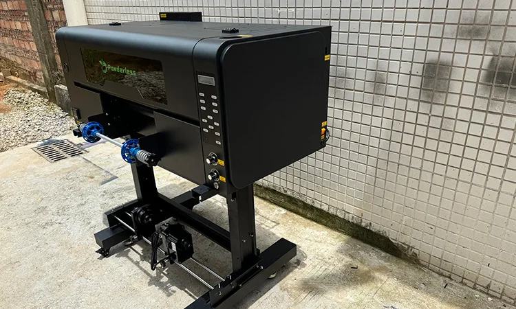 Powderless 40cm dtf UV film printer 3D roll to roll direct to film uv printer for A/B film printing