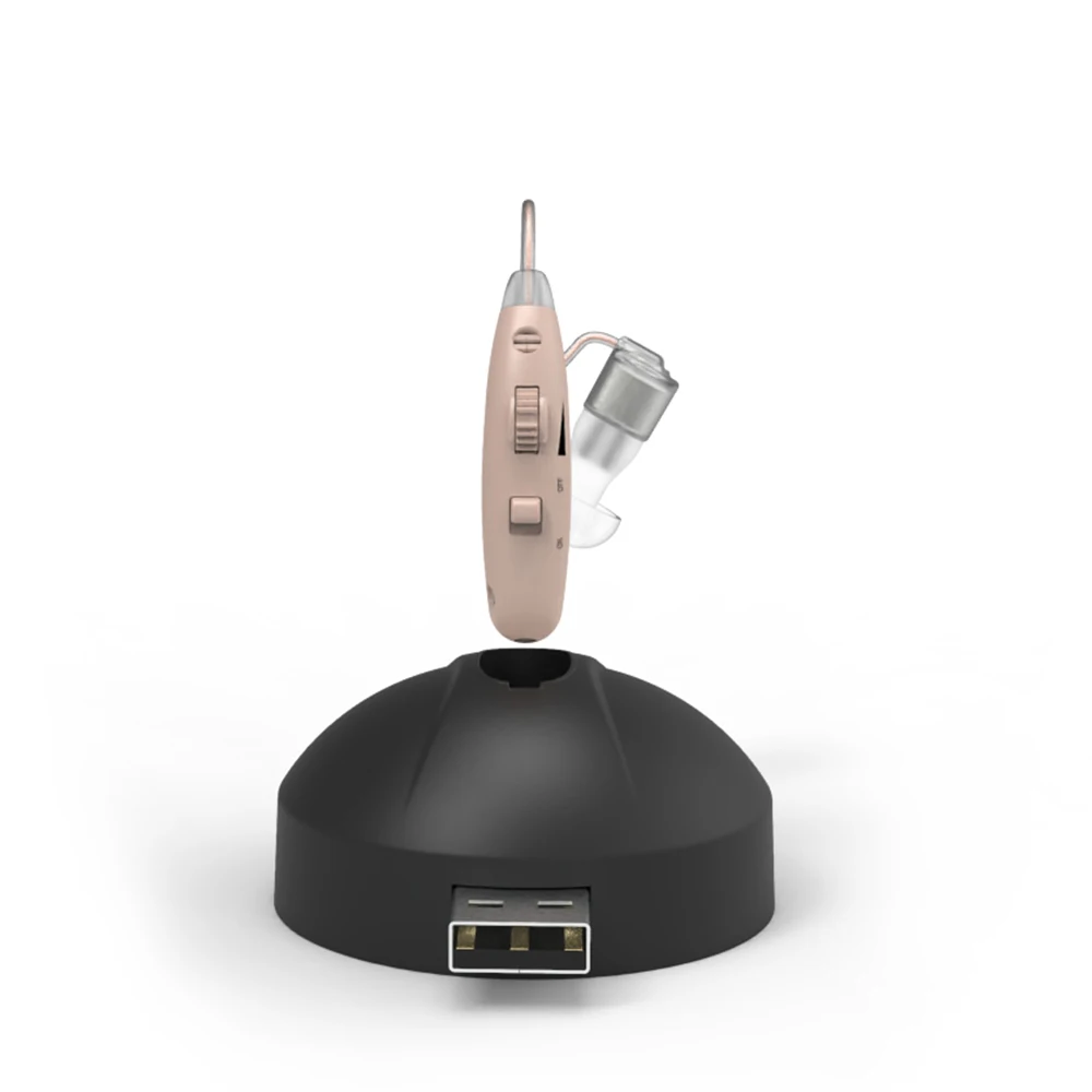 Enno-T100 аккумуляторные слуховые аппараты усилители звука USB интерфейс маленький и легкий с зарядной