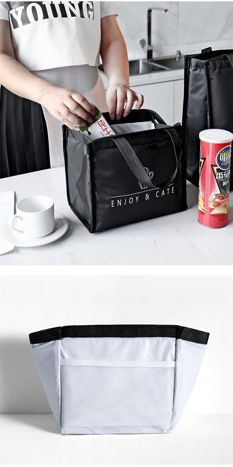 Cooler Bag Insulated Leakproof  Soft Sided Coolers Portable Lunch Box Large Tote Bags for outside