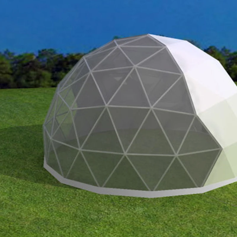8 m Luxury Eco Geodesic Dome Pavilion Round House Hotel Tent For Resort