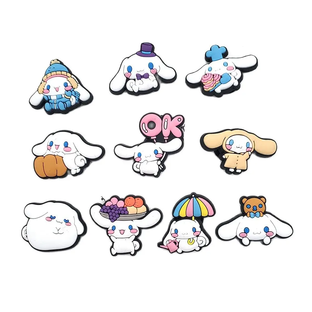 Cartoon Cute jeans Dog Hole Style Gifts shoe Flowers Charms Flower Shoe Buckle PVC Soft Garden Shoes Sanri Buckle Accessories